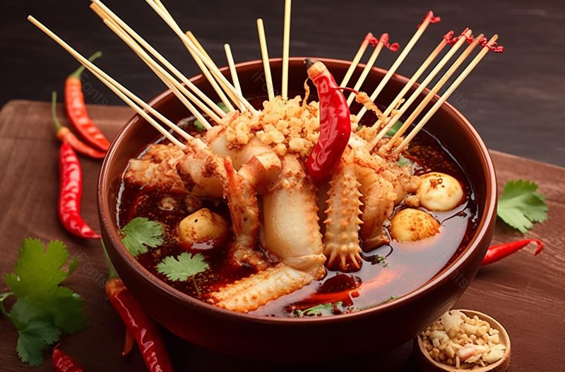 四川美食红油麻辣串,高清,摄影图,摄影图片,图片大全,摄影图免费下载